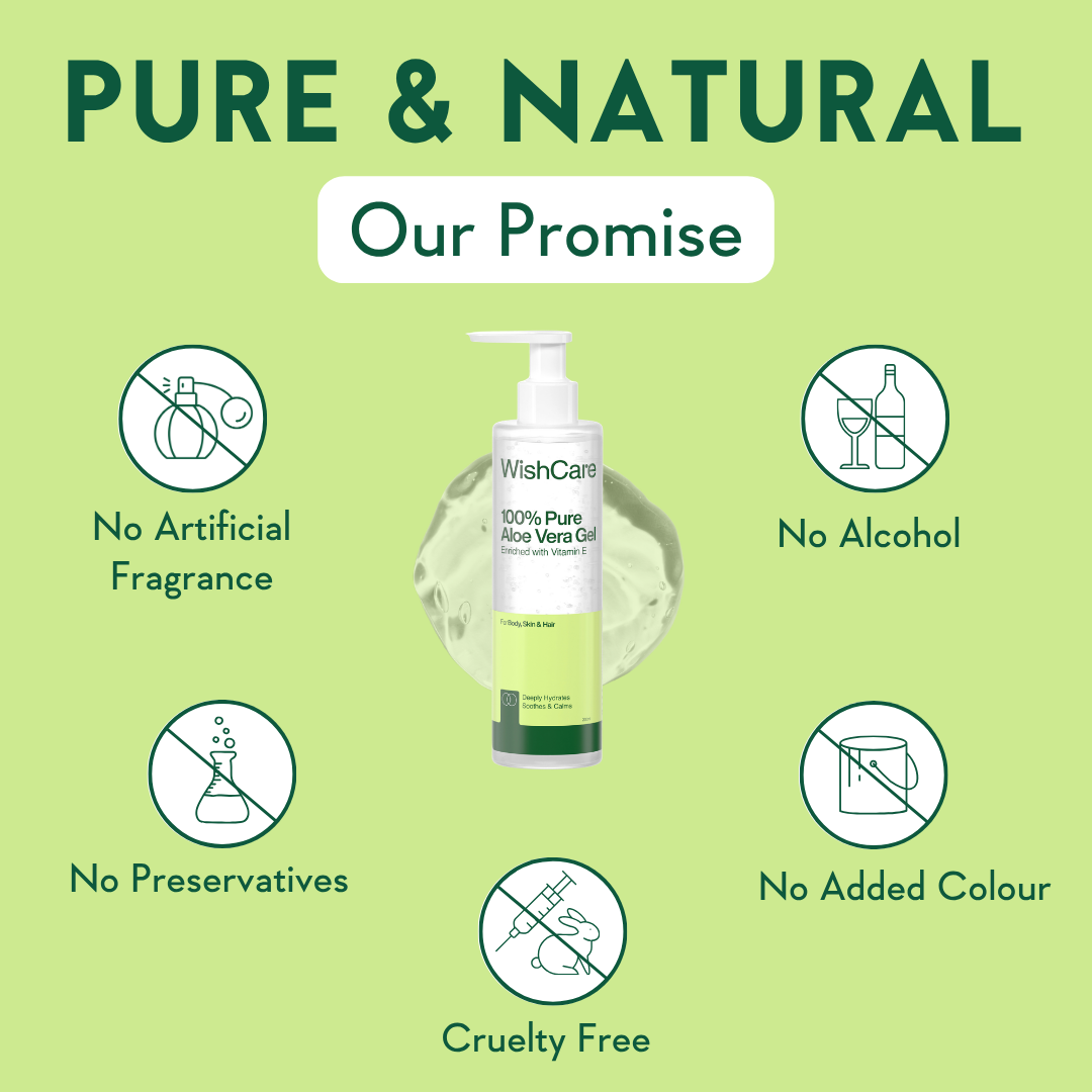 Pure Aloe Vera Gel with Vitamin E- 200gm