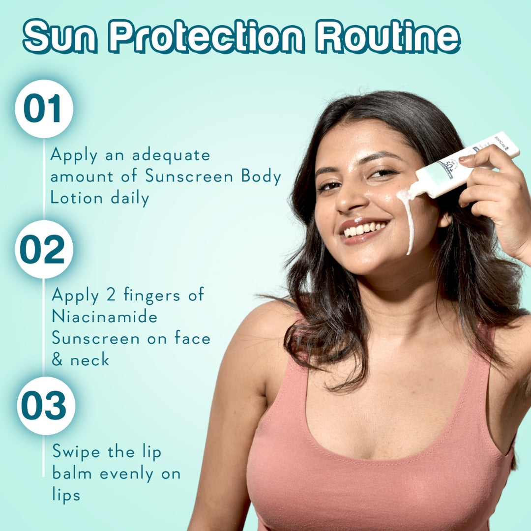 picture describing sun protection routine