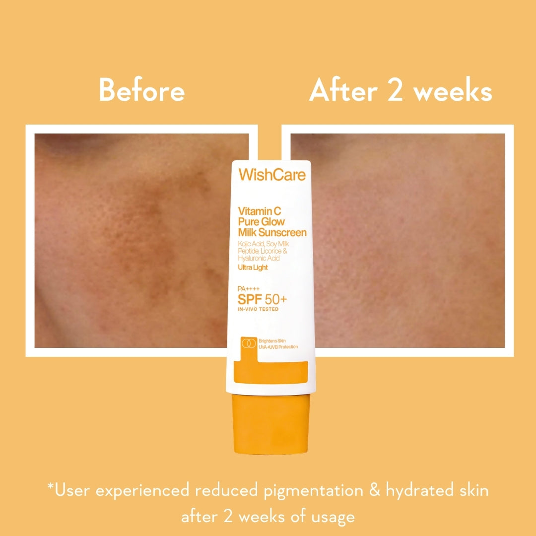 Vitamin C Pure Glow Milk Sunscreen | SPF 50 PA++++