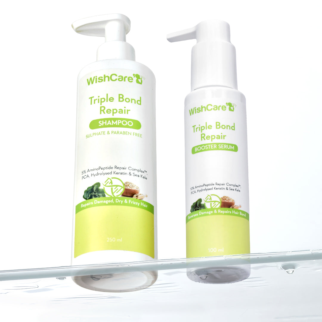 Triple bond repair shampoo and booster serum