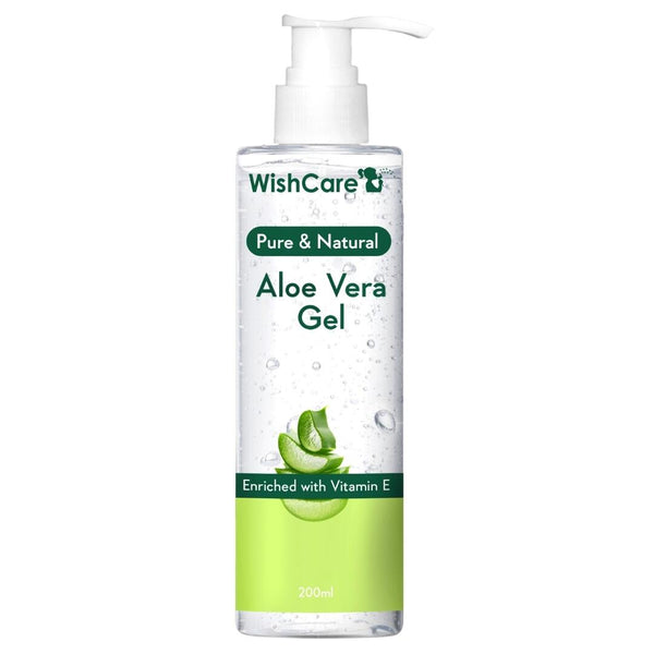 pure aloe vera gel for hair and skin enriched with vitamin E