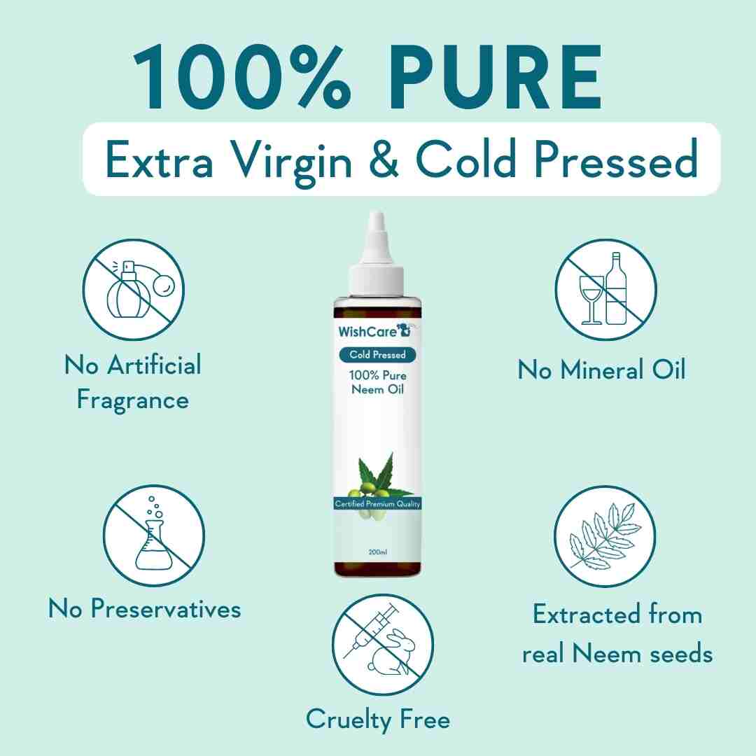 pure extra virgin and cold pressed neem oil