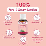 pure and steam distilled rosemary essential oil