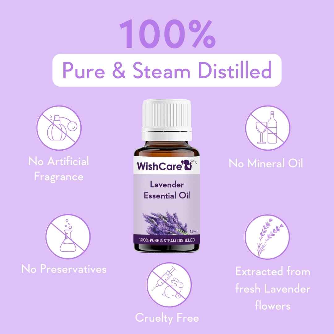 pure and steam distilled lavender essential oil