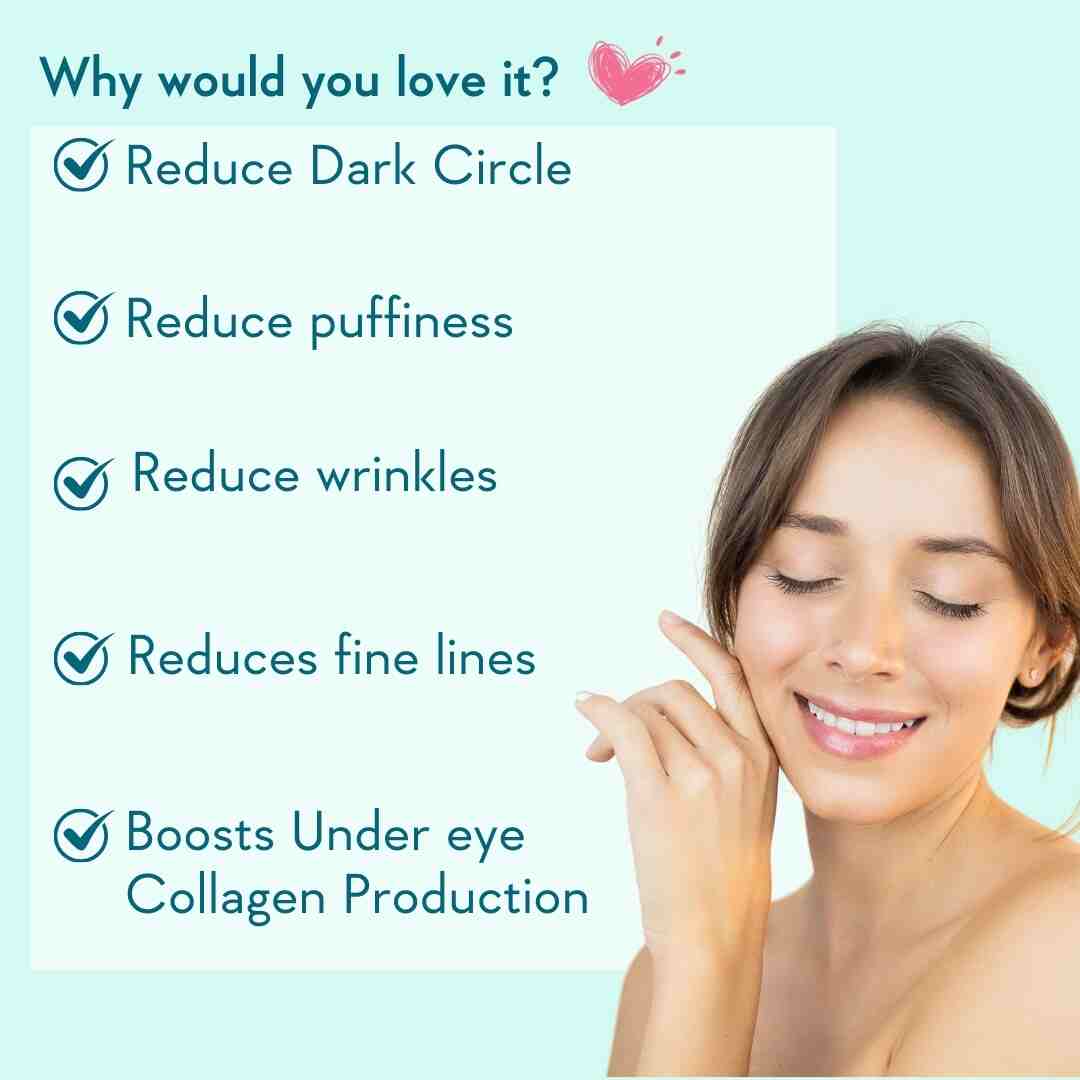 picture describing benefits of using under eye cream