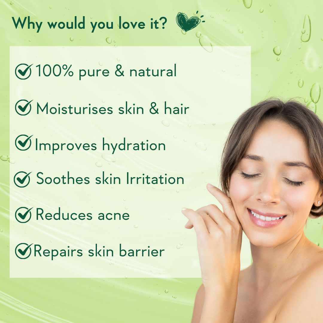 Pure Aloe Vera Gel with Vitamin E- 200gm