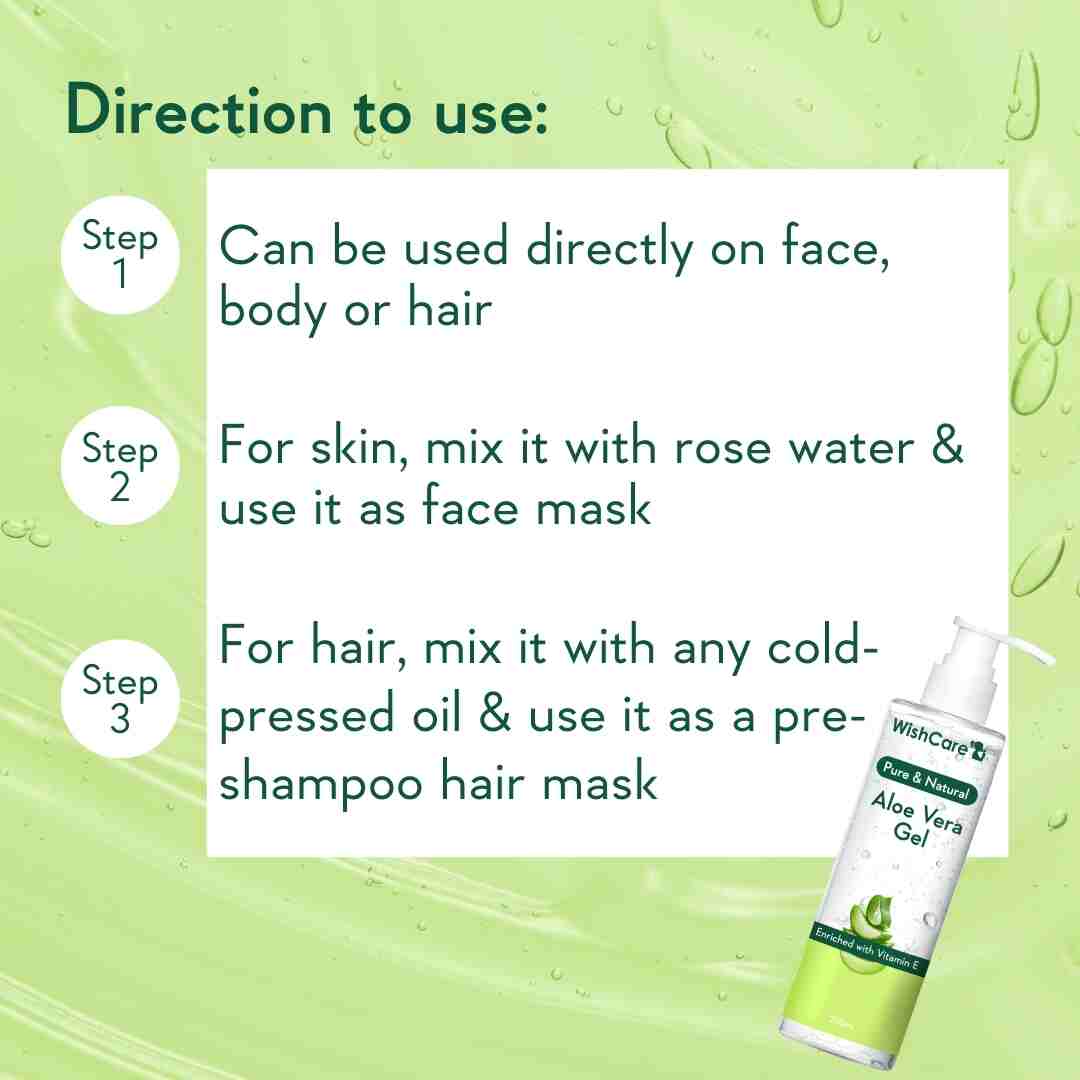 how to use best aloe vera gel on face body and hair
