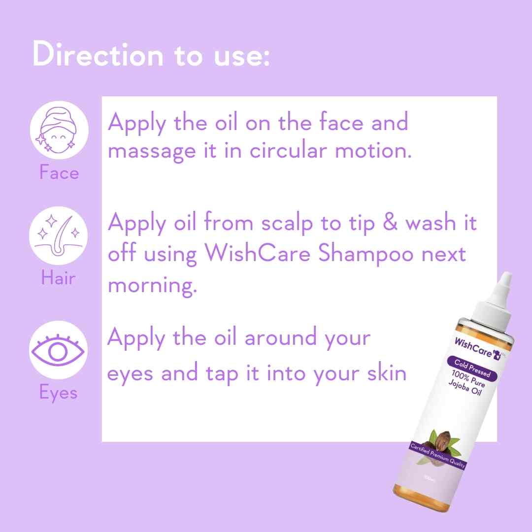 how to use jojoba oil on face hair and eyes