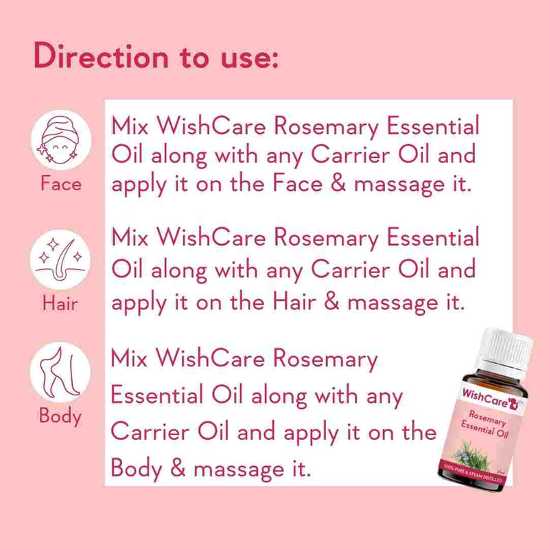 how to use rosemary essential oil on face hair and body