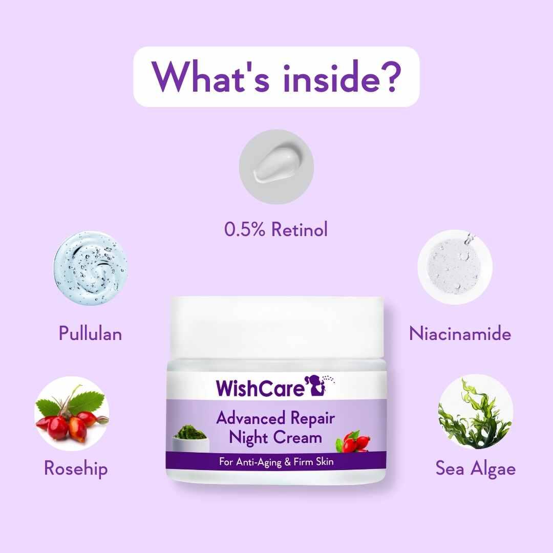 important ingredients of night repair cream