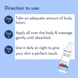 picture regarding direction and tips to use lactic and glycolic acid body lotion