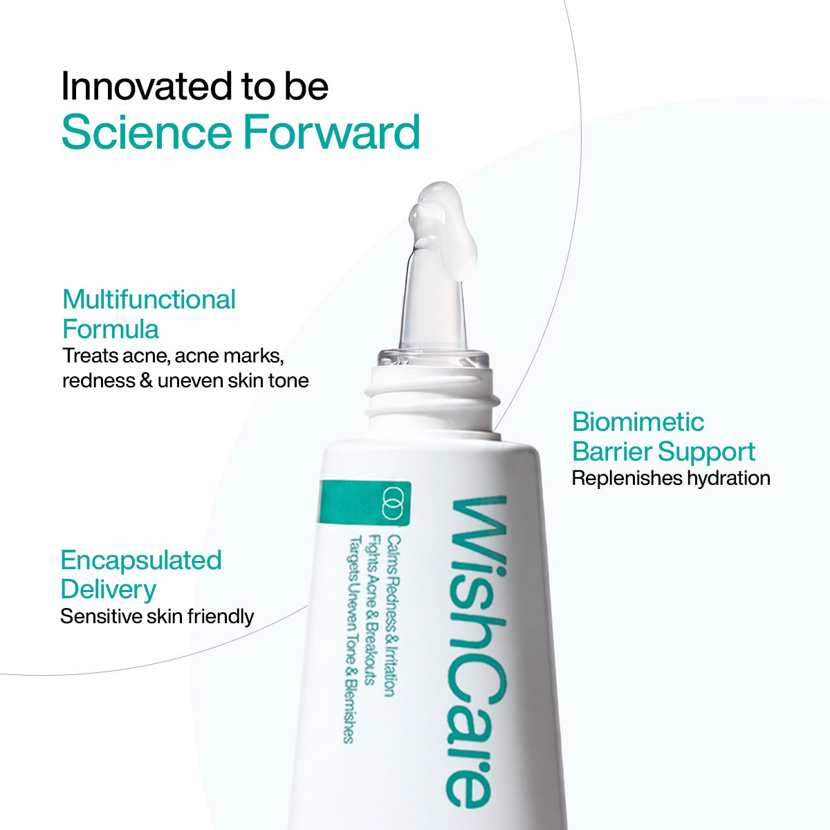 WishCare Encapsulated 10% azelaic acid serum, biomimetic formula with barrier support, non-comedogenic, safe for sensitive skin