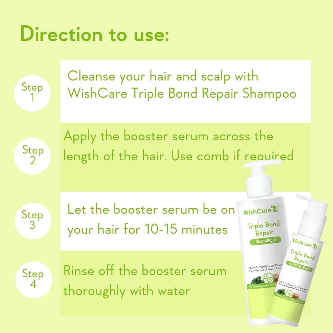 direction to use hair serum for dry and frizzy hair
