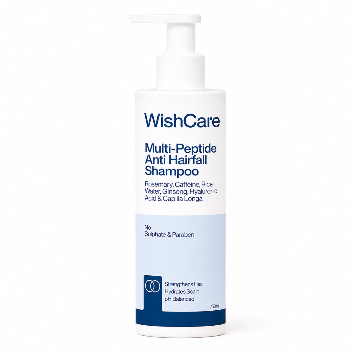 wishcare multi peptide anti hair fall shampoo