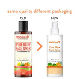 old and new packaging image of vitamin c toner for brighter skin