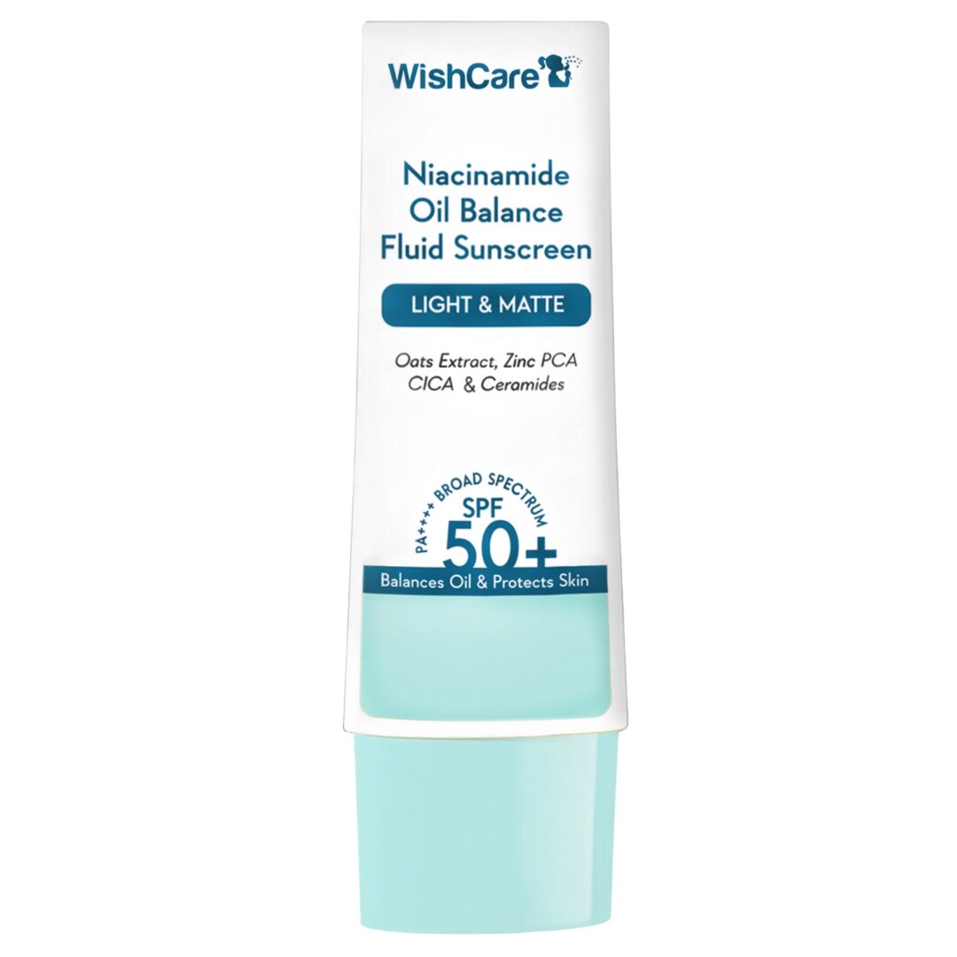 wishcare niacinamide oil balance fluid sunscreen
