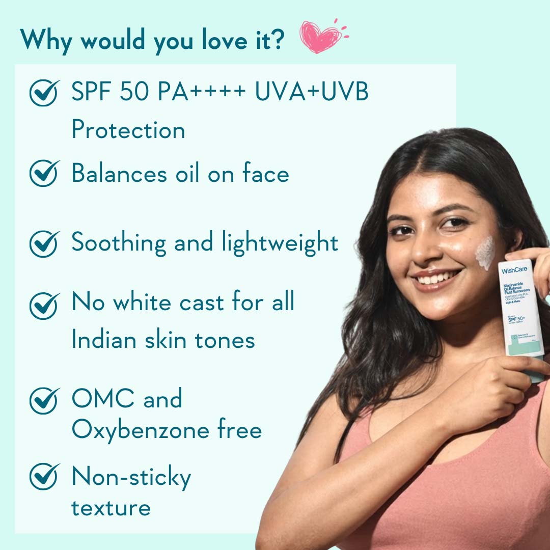 Niacinamide Oil Balance Fluid Sunscreen | SPF50 PA++++