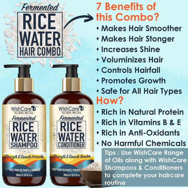 Fermented Rice Water Hair Combo - Strength & Growth Formula - For All Hair Types - WishCare - wishcare-fermented-rice-water-hair-combo-strength-growth-formula-for-all-hair-types - __tab1:how-